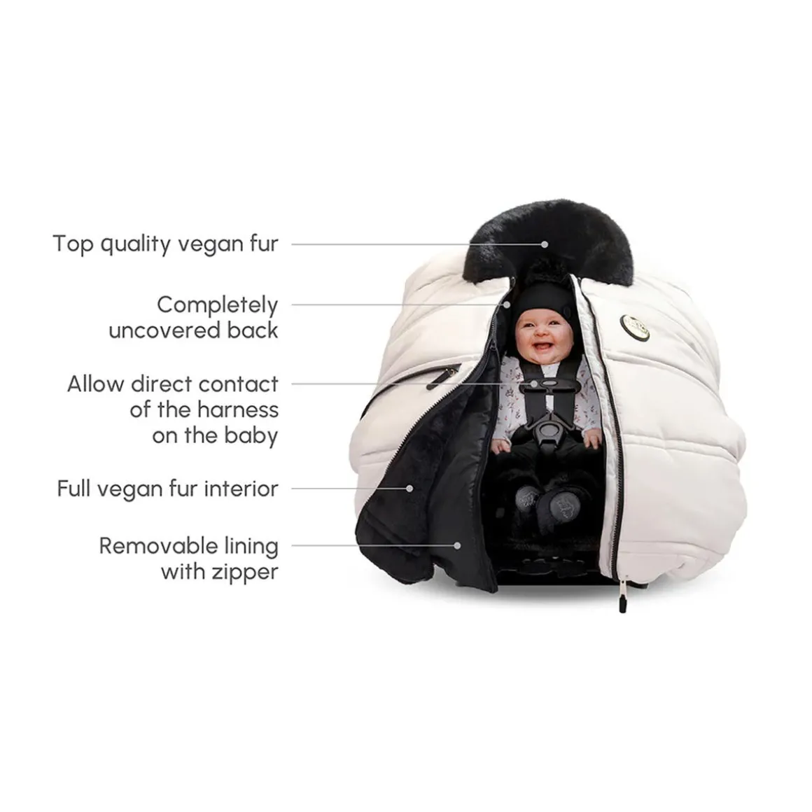 3 Seasons Car Seat Cover (Prestige)