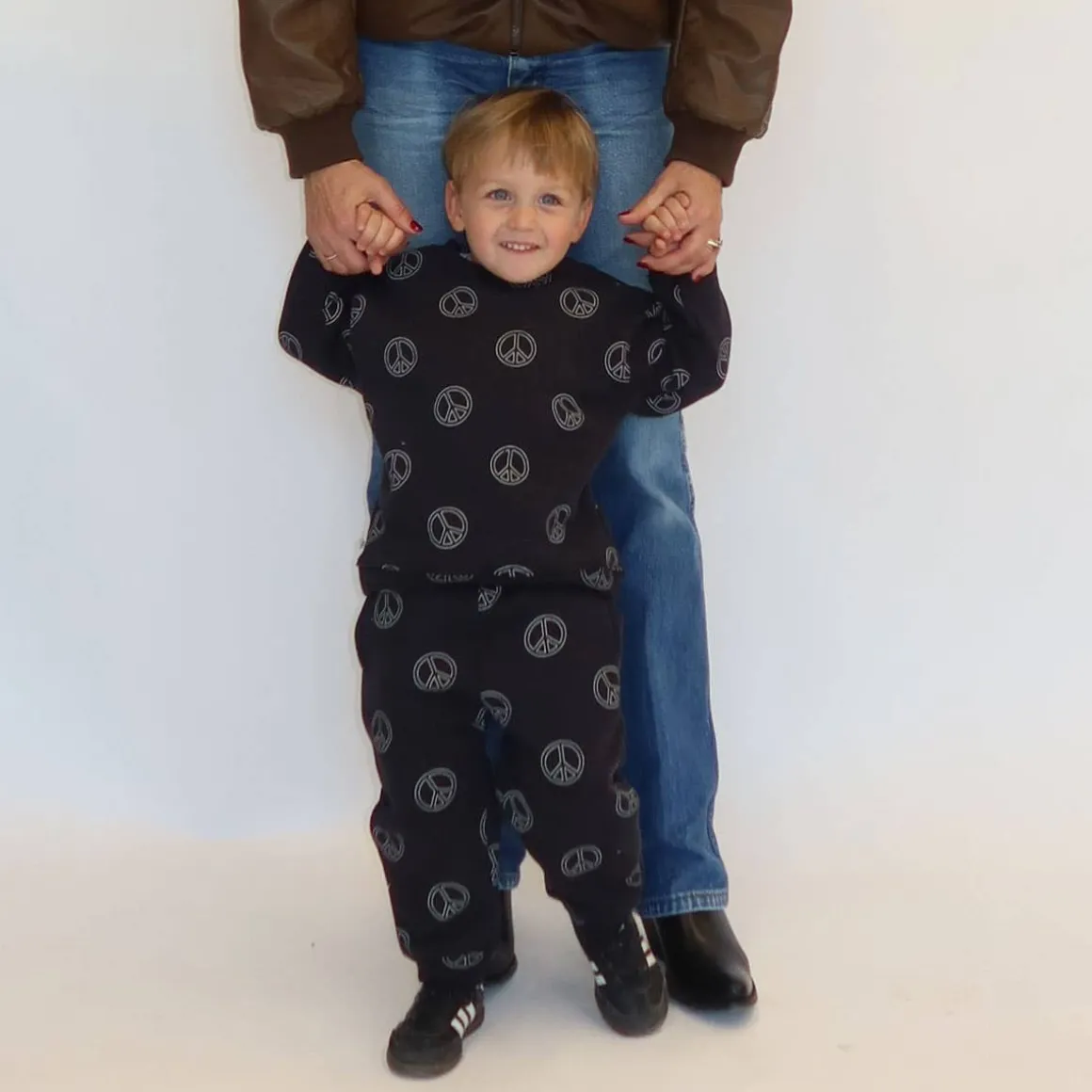 All Over Peace Sign Best Friend Crew