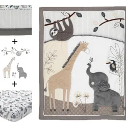 Baby Jungle 4 Piece Crib Set