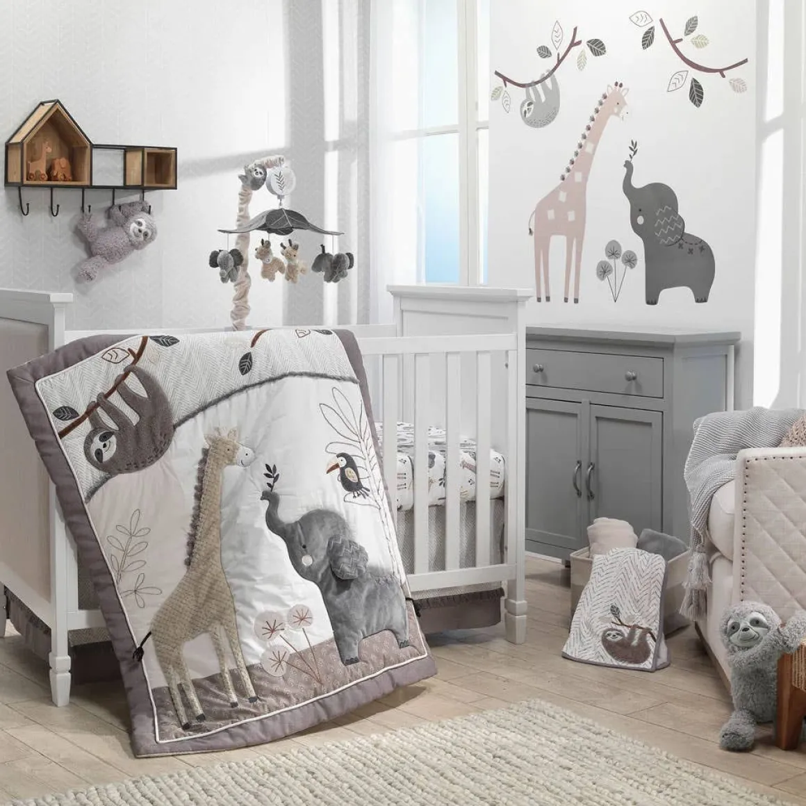 Baby Jungle 4 Piece Crib Set