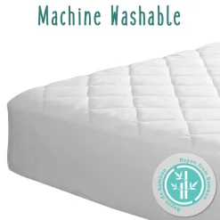 Bamboo Quilted & Fitted Crib Mattress Protector