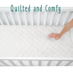 Bamboo Quilted & Fitted Crib Mattress Protector