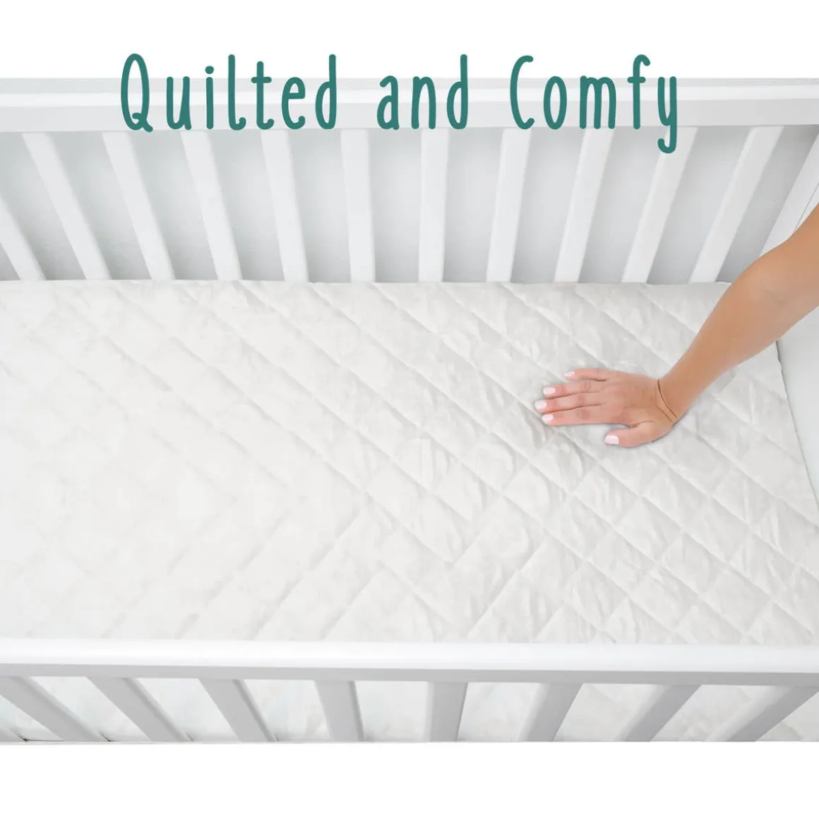 Bamboo Quilted & Fitted Crib Mattress Protector