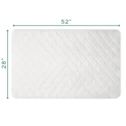 Bamboo Quilted & Fitted Crib Mattress Protector