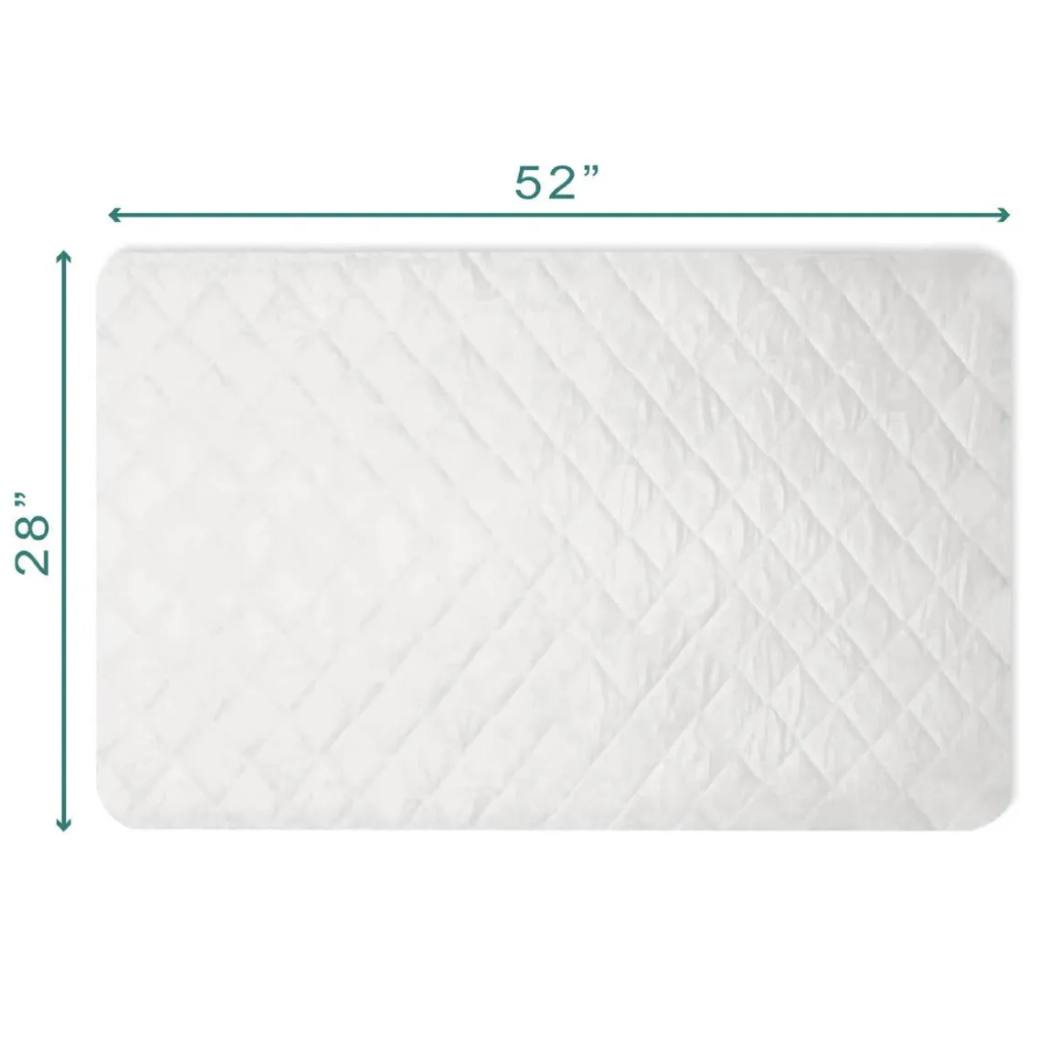 Bamboo Quilted & Fitted Crib Mattress Protector