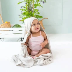 Bamboo Terry Hooded Infant Bath Towel