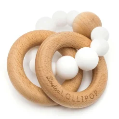 Bubble Silicone & Wood Teether