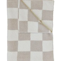Checkered Plush Baby Blanket