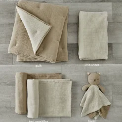 Cloud Muslin 5 Piece Crib Set