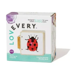 Colorful Animals Wooden Book