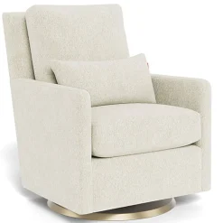 Como Glider - Faux Sheepskin with Swivel Base