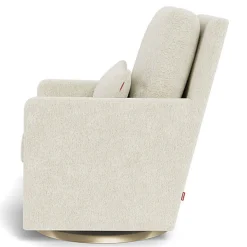 Como Glider - Faux Sheepskin with Swivel Base