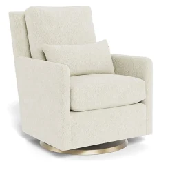 Como Glider - Faux Sheepskin with Swivel Base