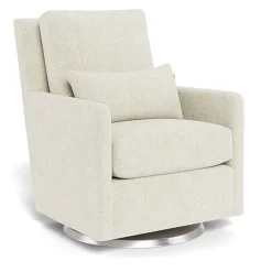 Como Glider - Faux Sheepskin with Swivel Base
