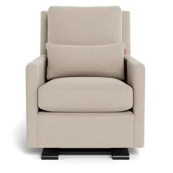 Como Glider - Wool Fabric with Espresso Base