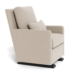 Como Glider - Wool Fabric with Espresso Base