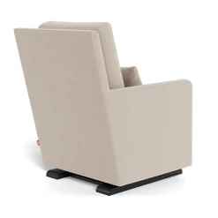 Como Glider - Wool Fabric with Espresso Base