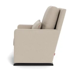 Como Glider - Wool Fabric with Espresso Base