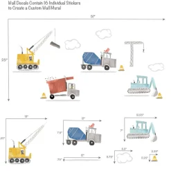 Construction Zone Wall Decals