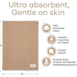 Cotton Burp Cloths (6 Pack)