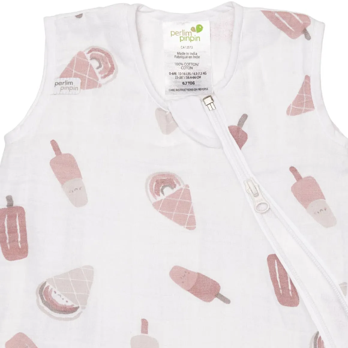 Cotton Muslin Sleep Bag (0.7 TOG)