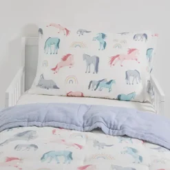 Cotton Muslin Toddler Bedding Set