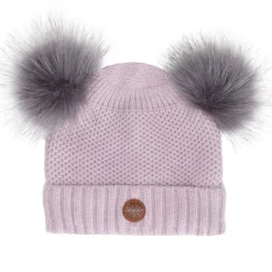 Double Pom Knit Hat