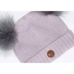 Double Pom Knit Hat