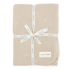 Embroidered Muslin Blanket