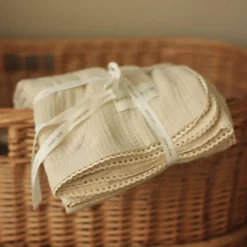 Embroidered Muslin Blanket