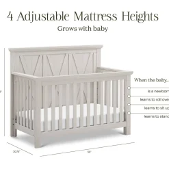 Emory Farmhouse 4-in-1 Crib