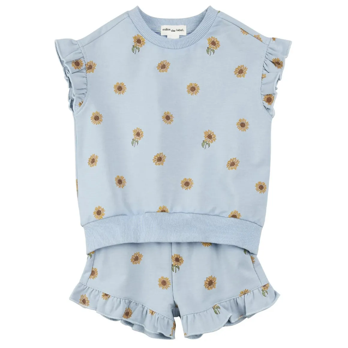 Flutter Sleeve Top + Short Set