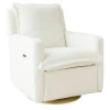 Flynn Swivel Glider with Power Recline Wood Base (Grade D)
