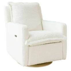 Flynn Swivel Glider with Power Recline Wood Base (Grade D)