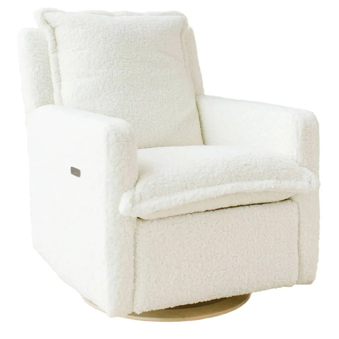 Flynn Swivel Glider with Power Recline Wood Base (Grade D)
