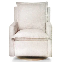 Flynn Swivel Glider with Power Recline Wood Base (Grade D)