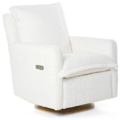 Flynn Swivel Glider with Power Recline Wood Base (Grade D)