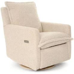 Flynn Swivel Glider with Power Recline Wood Base (Grade D)