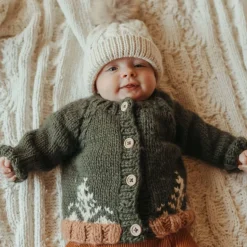 Garter Stitch Forest Cardigan