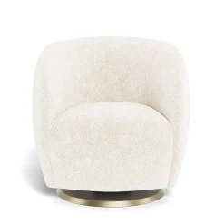 Gem Swivel Glider - Faux Sheepskin