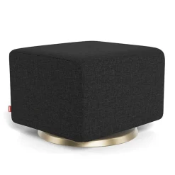 Gliding Ottoman - Fabric with Swivel Base