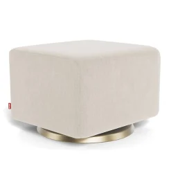 Gliding Ottoman - Fabric with Swivel Base