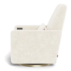 Grano Glider Motorized Swivel Recliner - Faux Sheepskin