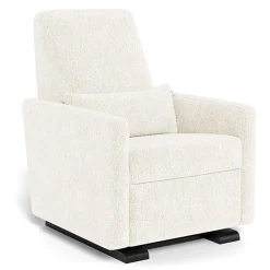 Grano Glider Recliner - Faux Sheepskin with Espresso Base
