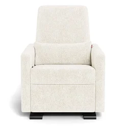 Grano Glider Recliner - Faux Sheepskin with Espresso Base
