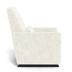 Grano Glider Recliner - Faux Sheepskin with Espresso Base