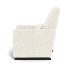 Grano Glider Recliner - Faux Sheepskin with Espresso Base