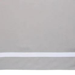 Grey Shirred Crib Skirt