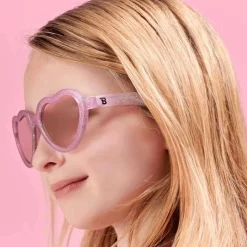 Heart Sunglasses (Limited Edition) - Pink Glitter
