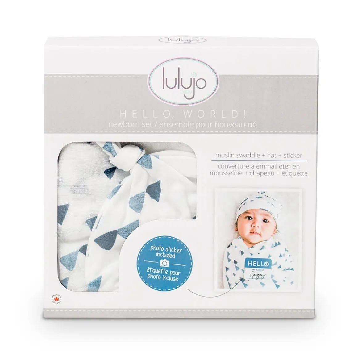 Hello World Blanket & Knotted Hat